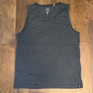 Men XL Prana tank top.  Black and Gray stripes.  Great condition